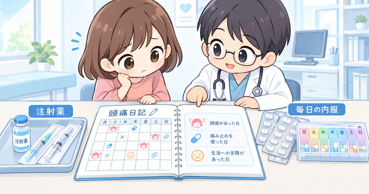 CGRP抗体薬と従来の予防薬（β遮断薬・抗てんかん薬）の違い